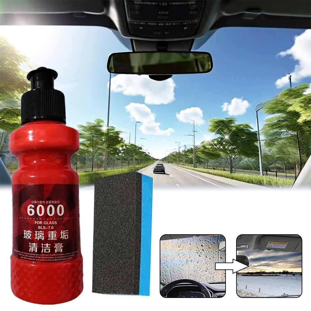 Anti-Glare Car Glass Oil Film Removal Paste Stain Removal Water Stain Cleaner Glass Cleaner Oil Film