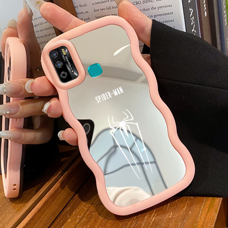 Casing Untuk Infinix Hot 9 Play Hot 10 Play Hot 11 Play Case Casing HP Pola bekas kaki dan laba-laba