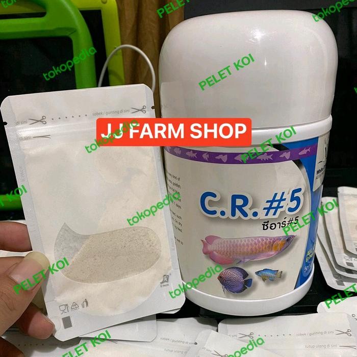 C.R.5 CR5 CR #5 CR 5 WHITE CRANE REPACK 5GRAM VITAMIN IKAN AROWANA KOI