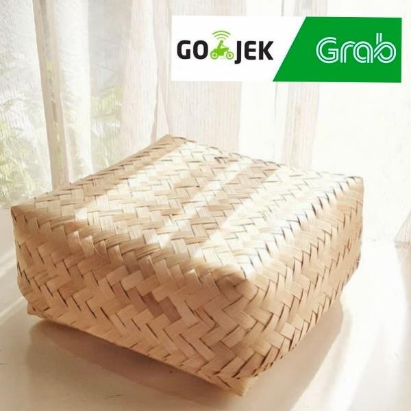 besek 16x16 bambu sepasang