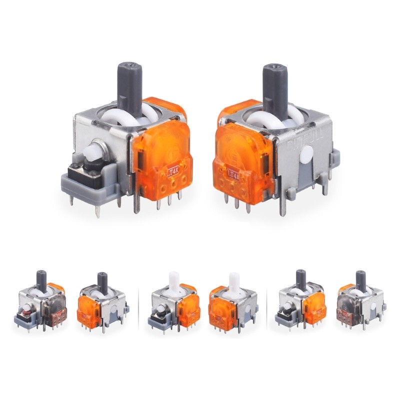 E8BA 2PCS High Precised Hall Effect Joysticks for P4/P5/NSP/XB1 Controllers Spare TMR Analog
