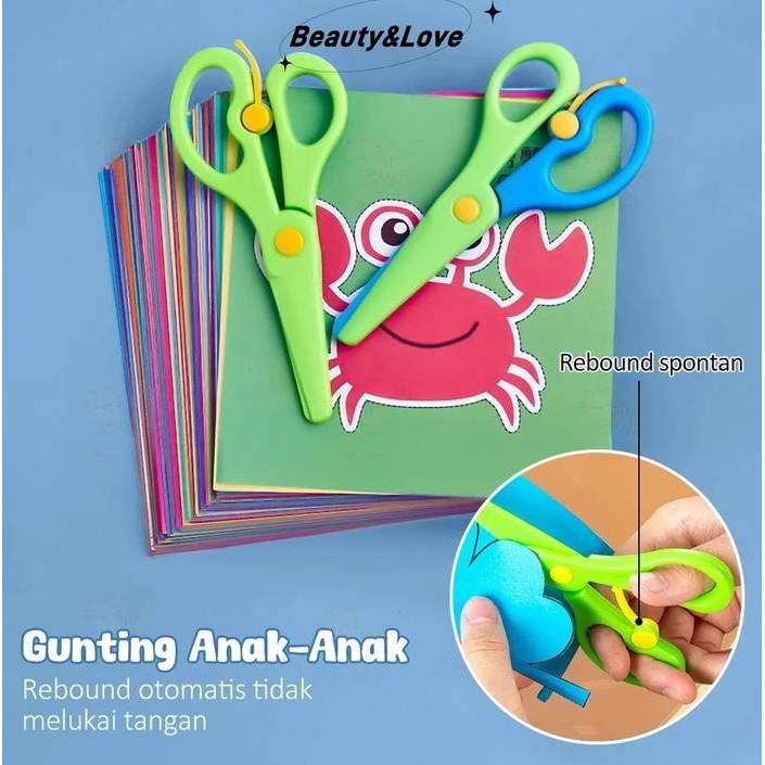 Mainan DIY Paper Cut /aktivitas menggunting anak/Mainan Gunting Kertas Anak/Latihan Menggunting Anak