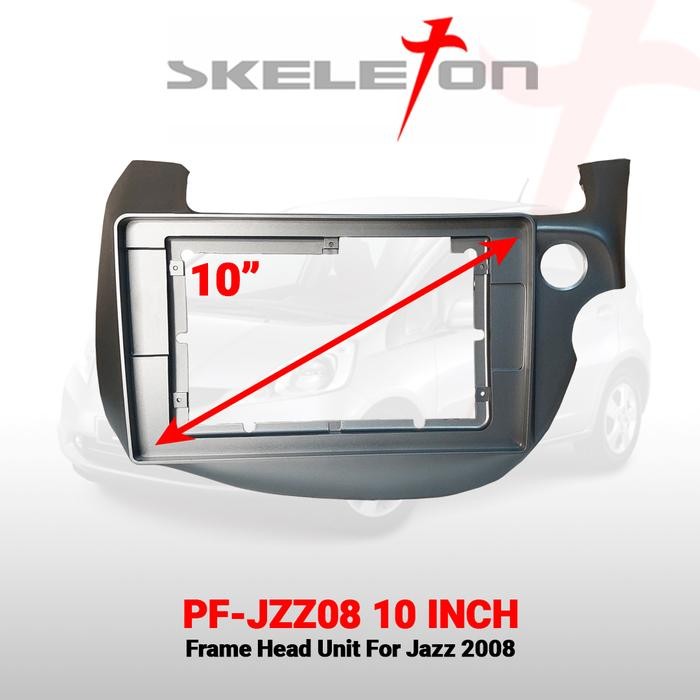 FRAME HEAD UNIT 10 INCH MOBIL HONDA JAZZ08-12 FRAME ANDROID SKELETON