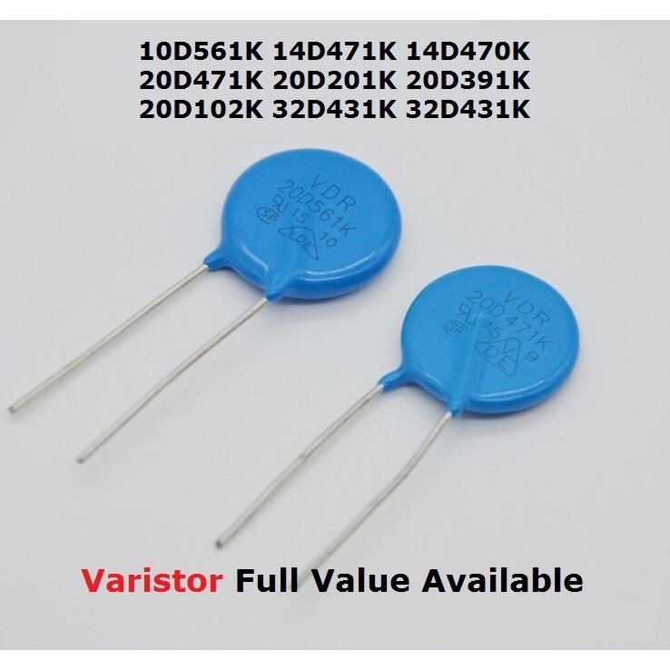 IMPORT 5PCS Varistor 32D431K 14D471K 14D470K 10D561K 20D201K Varistors 20D391K 20D102K 20D471K