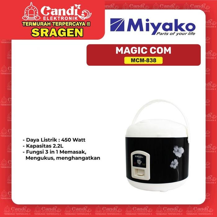 MIYAKO MAGIC COM 2.2 LITER - MCM 838 - Candi Elektronik Sragen