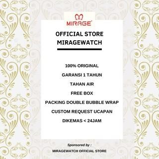 Mirage Watch - Jam Tangan Analog Pria Original Silver Sporty Original Anti Air 8535 / 8883 M Promo 