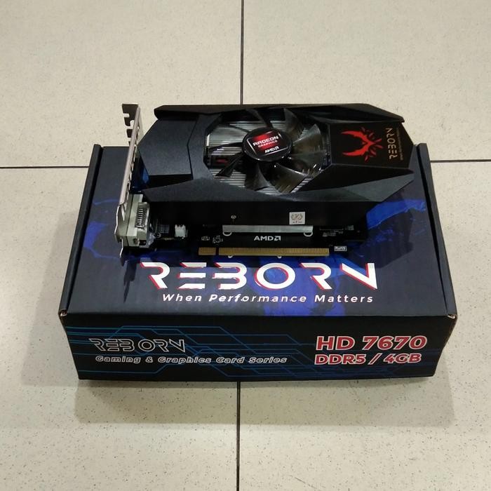 VGA REBORN RADEON HD7670 4GB DDR5 128 BIT GARANSI RESMI 1 TAHUN