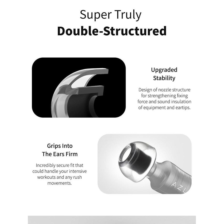 AZLA SednaEarfit CRYSTAL for Buds Seal & Comfort Eartips