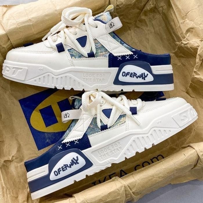 habibi Sepatu Sandal Slip-on K51 Sepatu Sneakers pria Sepatu cowok trendy Sneakers Trip Sepatu