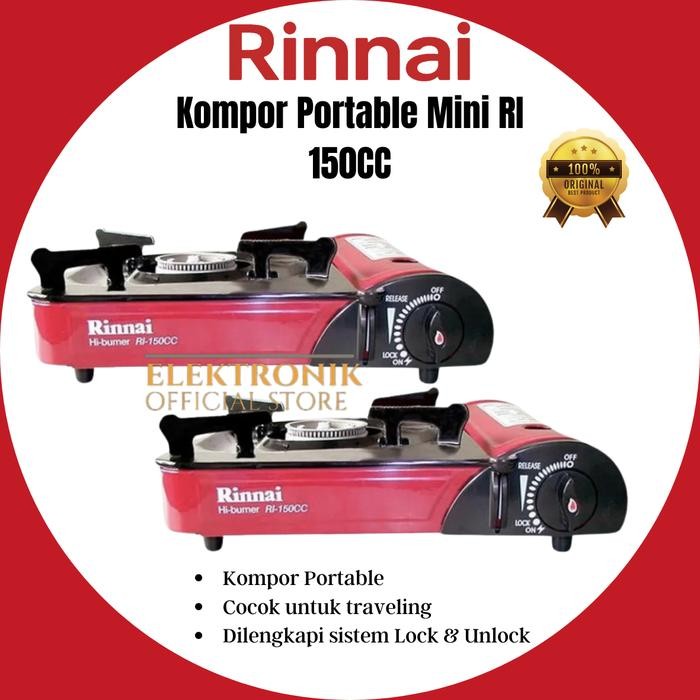 Rinnai Kompor Portable 1 Tungku RI 150 CC Kompor portable tabung