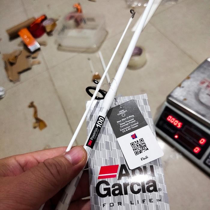 joran abu garcia veritas 602 spinning plx putih susu 2022 17 atau 20lb