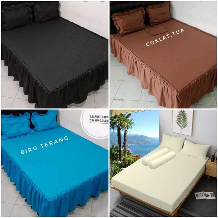 BIG SPrei Rumbai Seprei Rempel Polos Putih Embos Tinggi 20cm