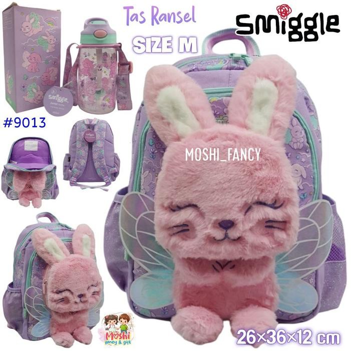 TERMURAH Tas Smiggle Rabbit / Tas Sekolah Smiggle Bunny Boneka Anak Perempuan / Tas Smiggle Ransel