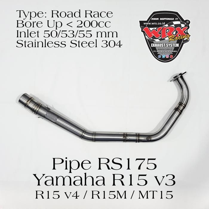 ASLI Knalpot WRX RS175 Yamaha R15 V3 READY STOCK
