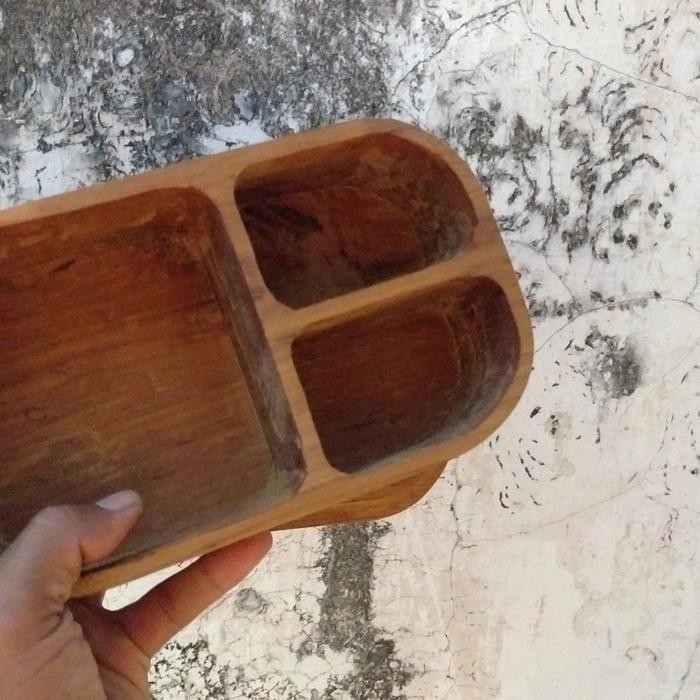 [Cod] Tuparware Kotak Nasi Kayu Jati / Lunch Box / Bento Box Promo 