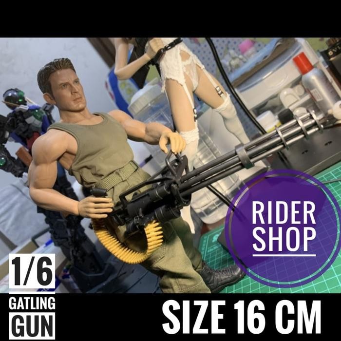 h4d2- Skala 1/12 1/6 Machine Gatling Gun M134 Figure Shf Gundam Mg Pg