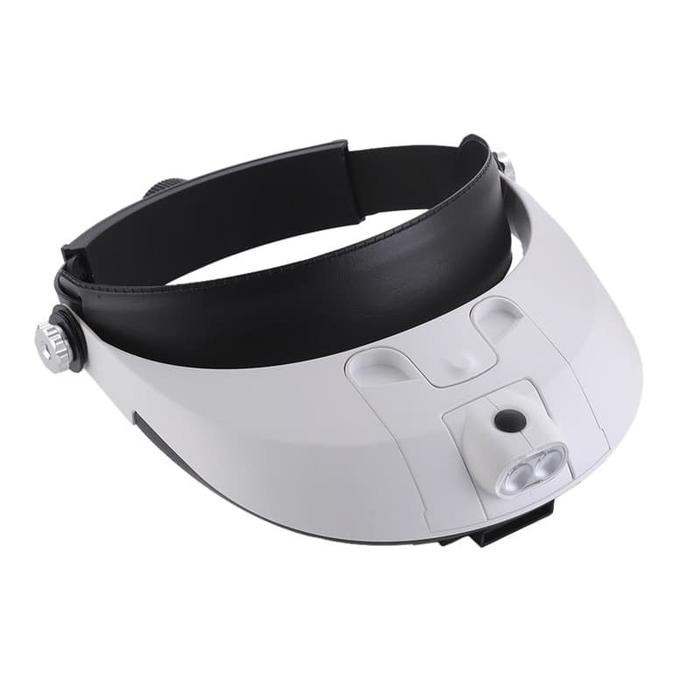 Covid 001G Magnifier Lup Luv Kacapembesar Kaca Pembesar Topi Led Best Seller