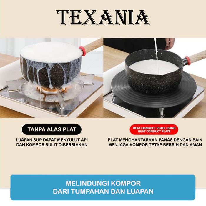 84um- [Kokopanci X Texania] Texania Plat Alas Panci Anti Gosong / Plat Panci / Tatakan Panci