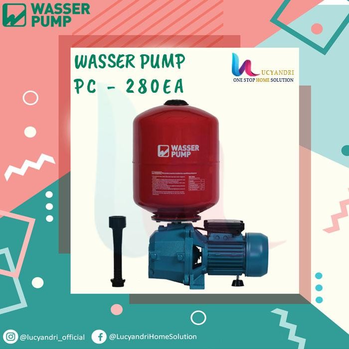 di1r- Pompa Sumur Dalam Wasser Jet Pump Pc 280 Ea 250 Watt Dengan Tabung