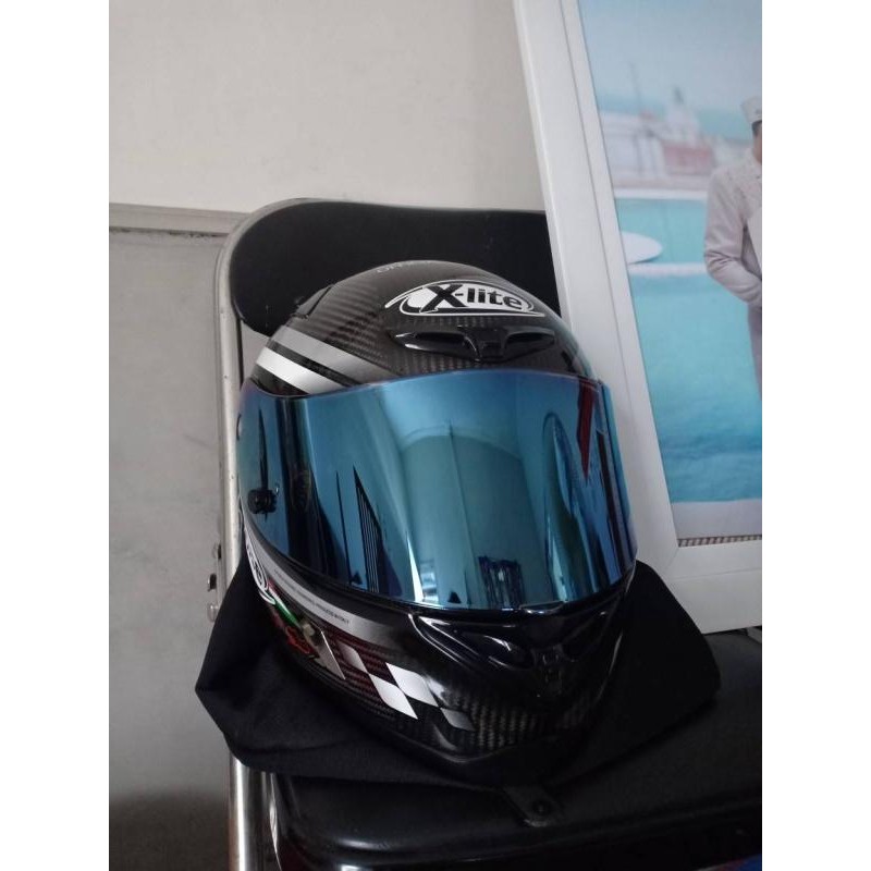 Visor Helm Nolan X-Lite Xlite X802RR X802R X802 X706 Race Iridium Blue