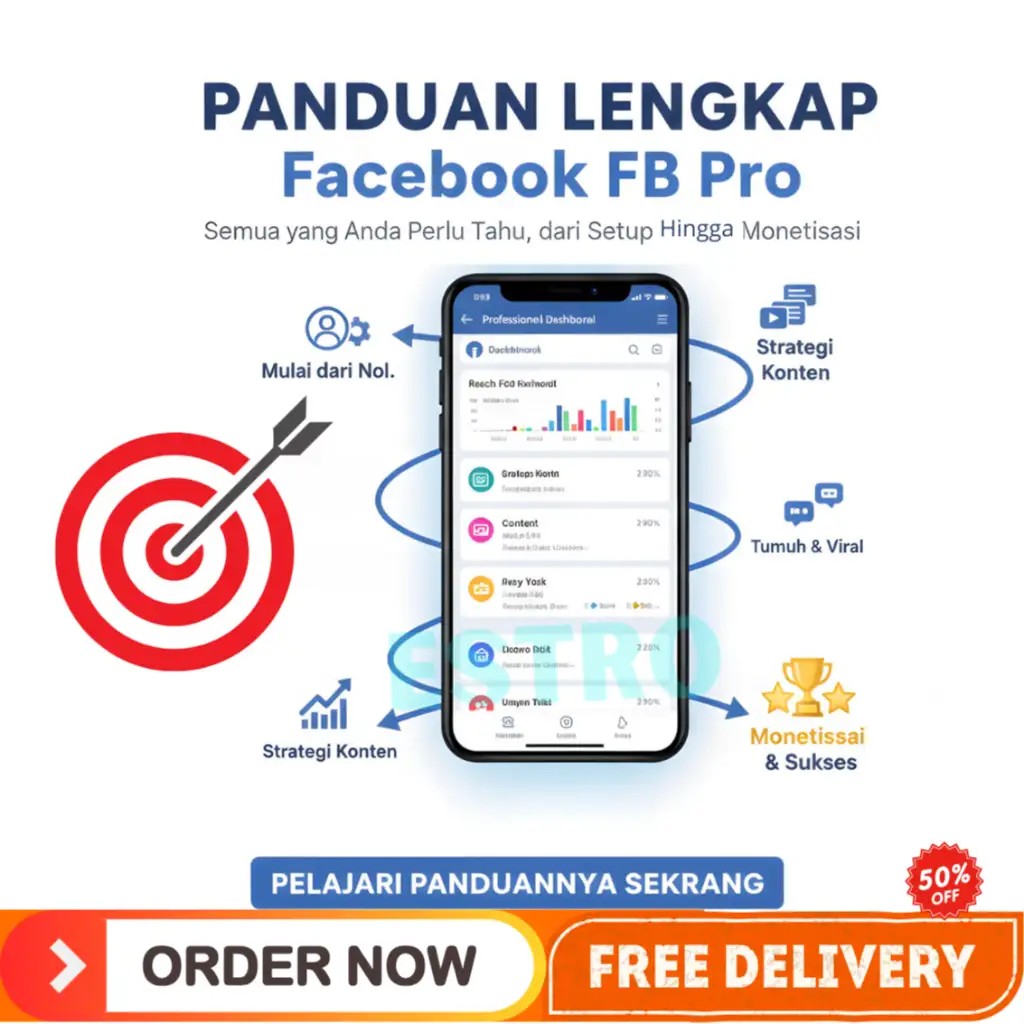 Panduan Lengkap Facebook Pro / FB Pro - Materi Video Pembelajaran + Banyak Bonus