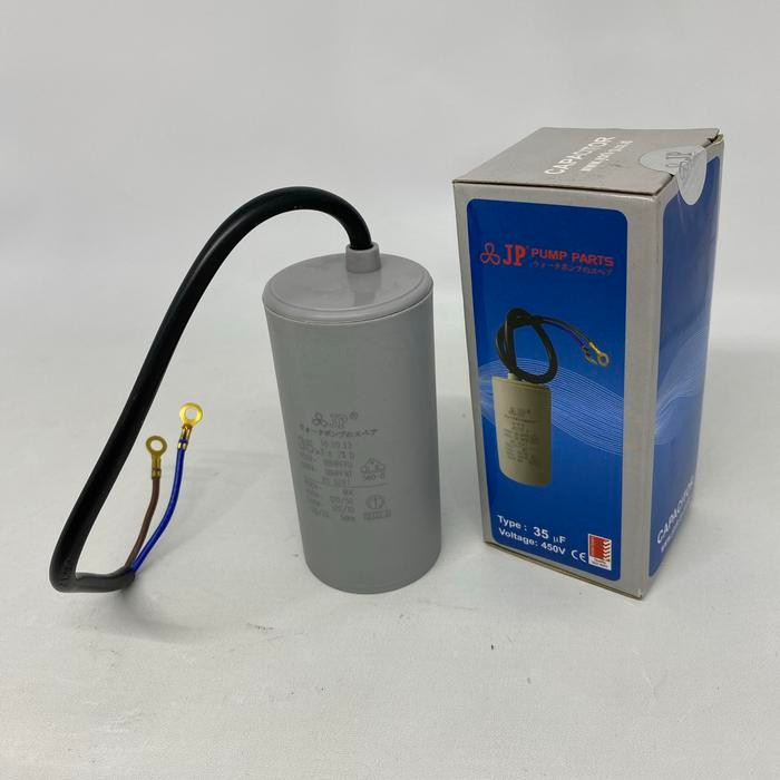 kapasitor 35 mf uf JP 450 V Model bulat kabel kondensator capacitor