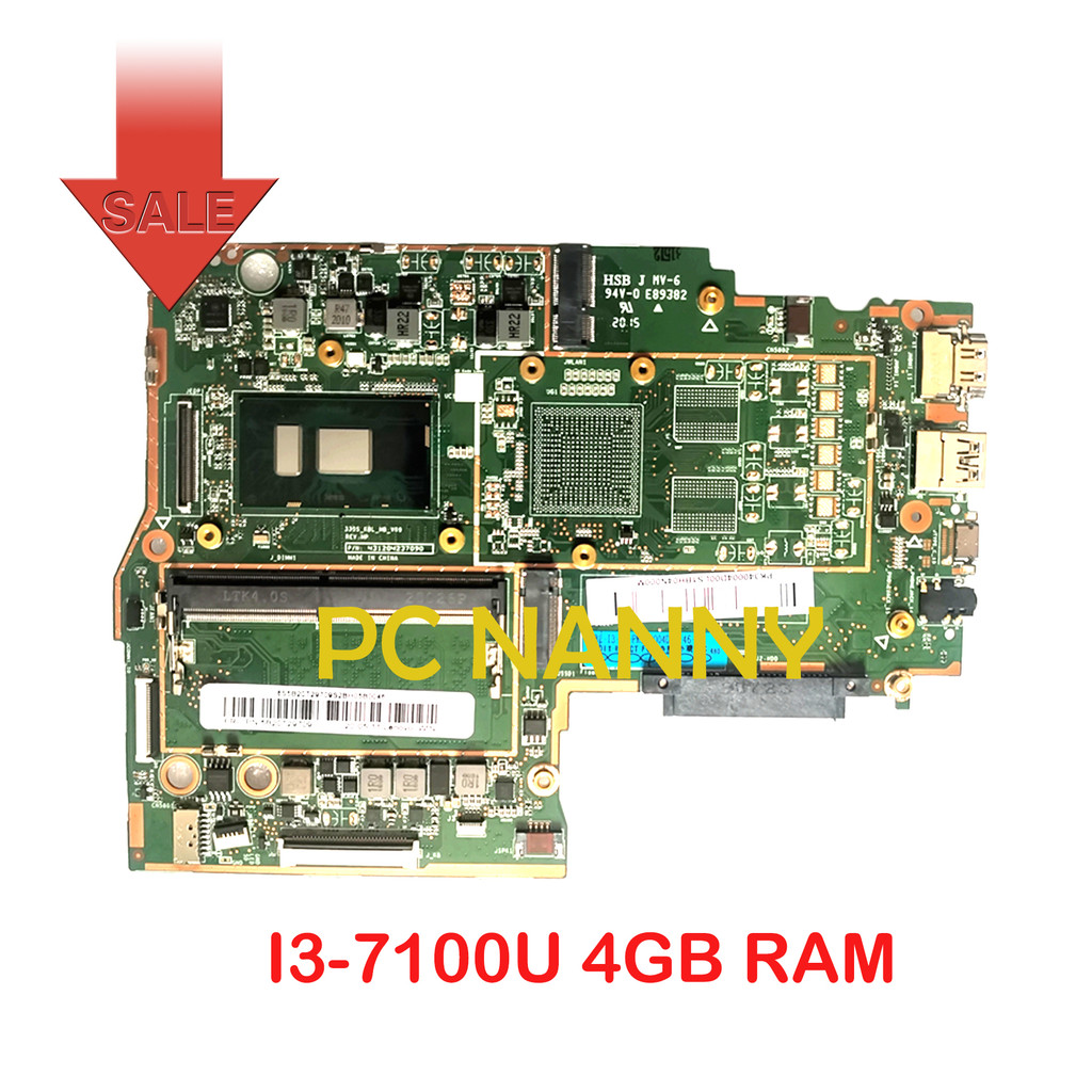 Casing Laptop PCNANNY for Lenovo IdeaPad 330S-14IKB 14" Laptop PC Motherboard I3-7100U 4GB SDRAM