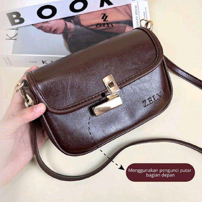 Premium Abynazelya - Viola Bag By Zelya - Tas Wanita Selempang Elegan Simpel Material Sintetis