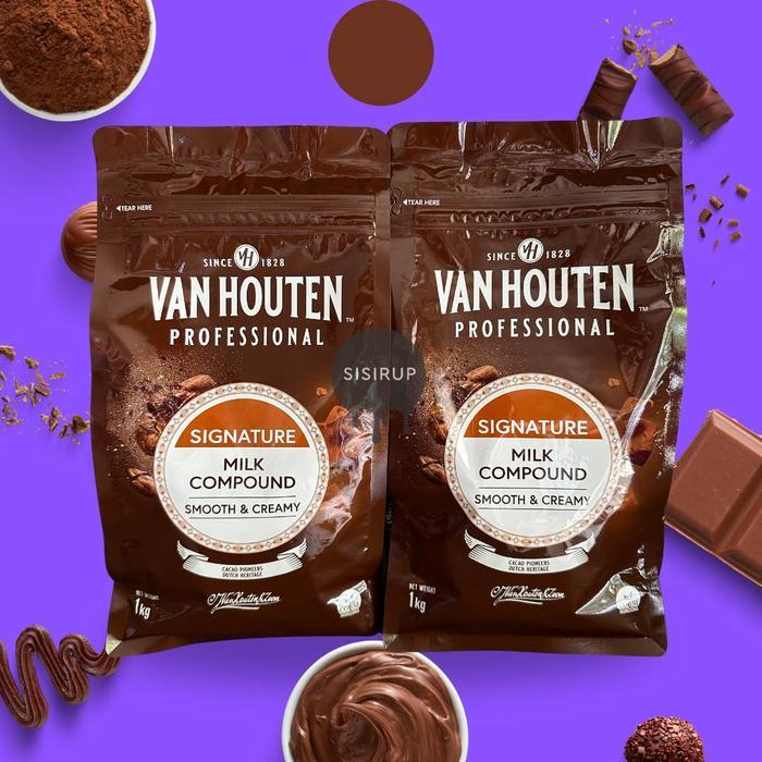 1KG Vanhouten Professional Compound / Chocolate Van Houten / Van Houten Dark / Milk / White / Barry