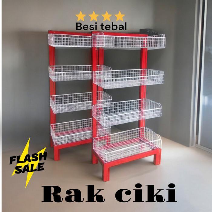 Rak Ciki Warung Serbaguna 4 Susun Keranjang ciki