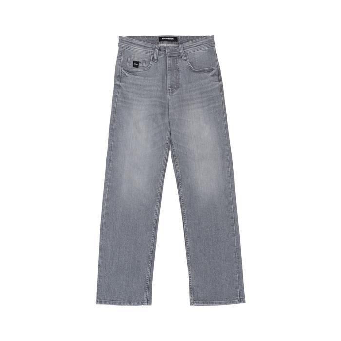 Rockmaker Celana Denim Regular Loose Ice Grey Jeans Nyaman Terlaris