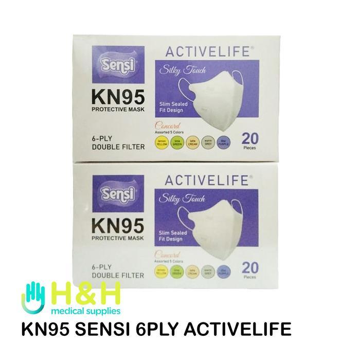 MASKER KN95 SENSI / MASKER SENSI KN 95 / MASKER EARLOOP SENSI KN95