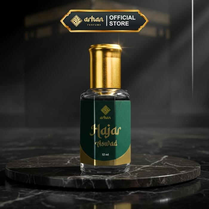Terlaris Arhan Parfum Sholat Hajar Aswad 12 Ml Bibit Murni