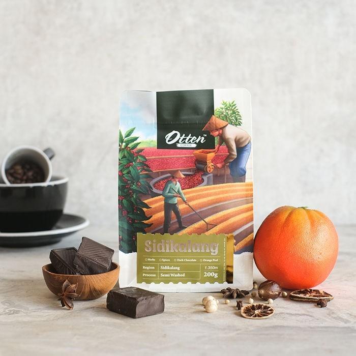 KOPI ARABICA SIDIKALANG 200G - BIJI / BUBUK KOPI OTTEN COFFEE