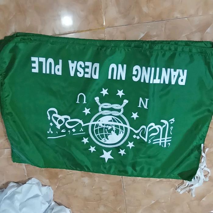 Isi 10Pcs Bendera Nu Ukuran 90Cm X 60Cm Bisa Rikues Tulisan Nama Termurah