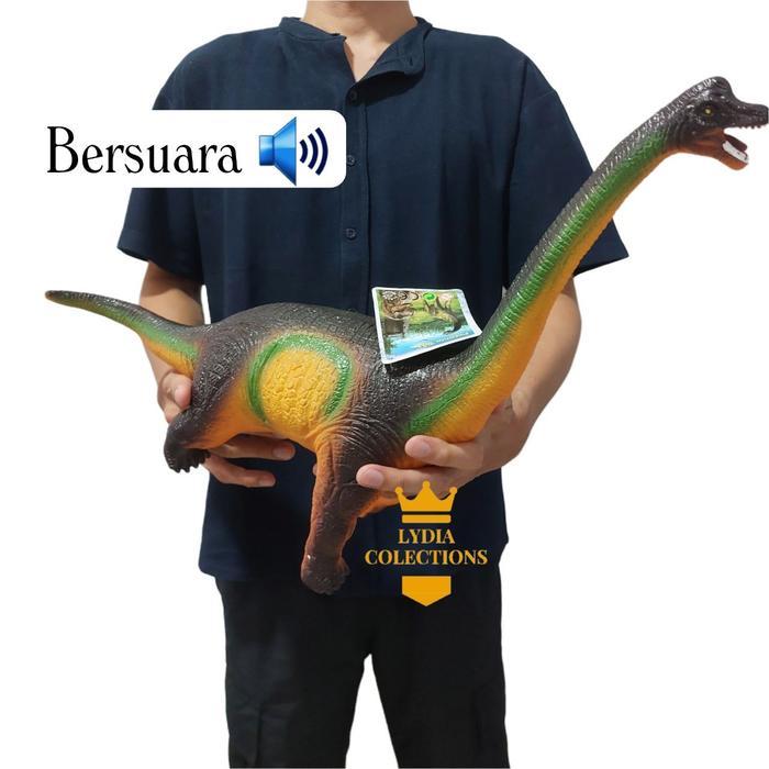 Mainan Dinosaurus Karet Figure Gozilla / Tirex / Brontosaurus