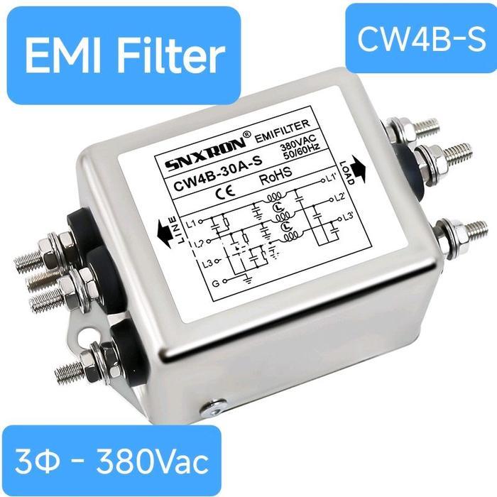 TERBARU EMI Filter Noise Filter 3 Phase, CW4B -6A/10A/20A/30A-S