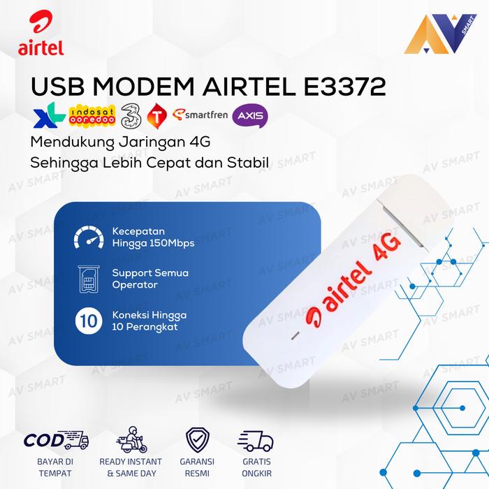 Usb Modem 4G Airtel E3372 Unlock All Operator