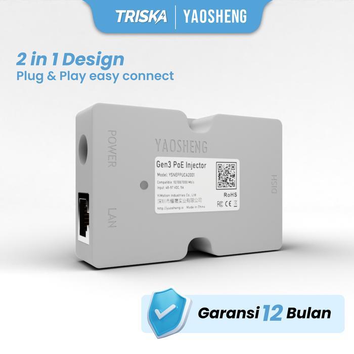 [NEW] Yaosheng Gen 3 V4 Starlink PoE injector Ethernet Lan Adapter Starlink