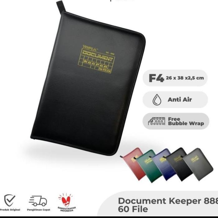 TOPLA DOKUMEN KEEPER FOLIO ISI 60 FILE / MAP IJAZAH CLEAR HOLDER
