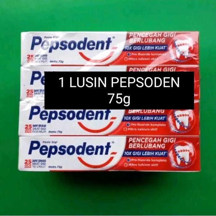 Maria - Pepsodent Pencegah Gigi Berlubang 75Gr / Pack Isi 12 Pcs
