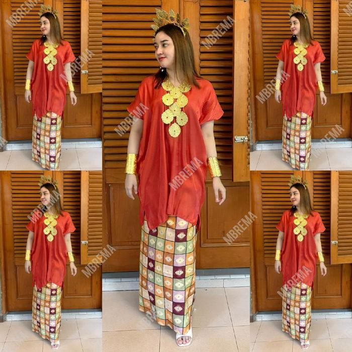 Baju Bodo Organza Adat Bugis Makassar Mandar Toraja 4 Etnis Remaja Dewasa Dress Seragam Wanita Pesta