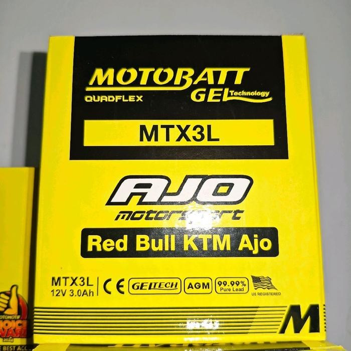 Daytona Indoparts - Aki Yamaha New Rx King Mtx3L Aki Kering/Aki Gel