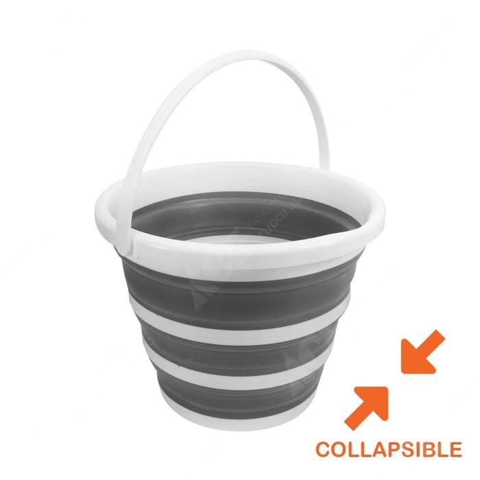 Proclean 10 Ltr Ember Plastik Lipat - Hitam/Putih