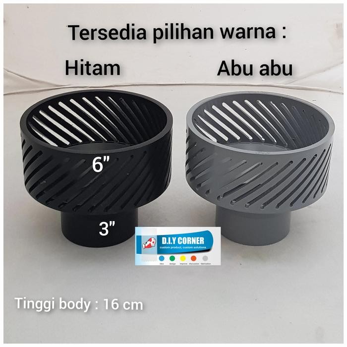 SKIMMER KOLAM KOI 6 KE 3 INCHI SKIMMER STATIS KOLAM IKAN KOLAM KOI STATIS SKIMMER