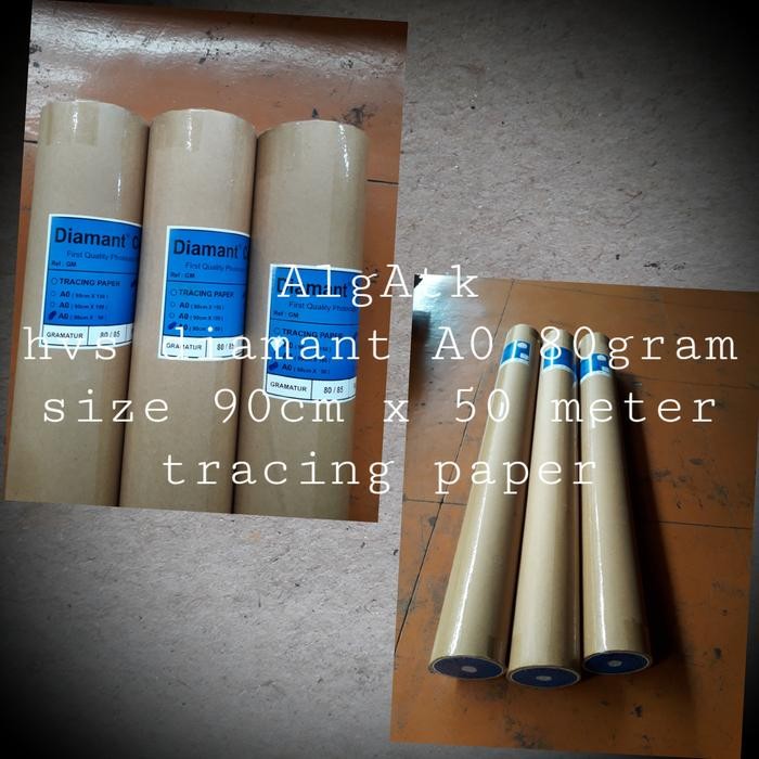 

Diamant Copy Kertas Hvs Roll A0 80Gsm Ukuran 90Cm X 50M Kertas Hvs Putih