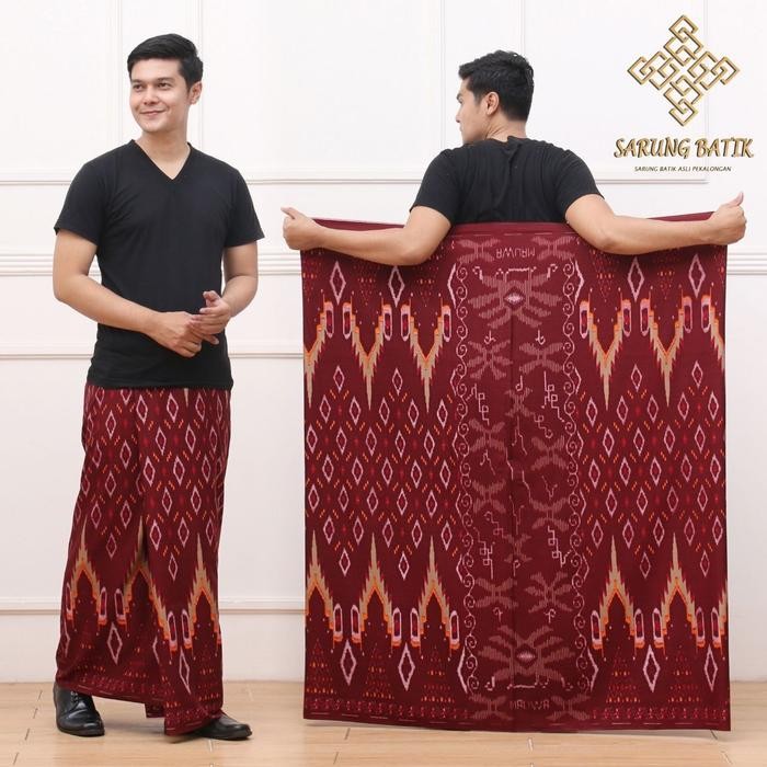 ASLI SARUNG GOYOR BOTOL JUMBO MERAH MAROON RAYON SUPER Dewasa Putih Muslim READY STOCK