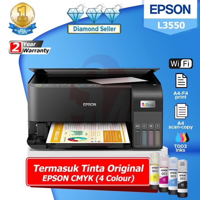 Printer Epson L3550 Multifungsi Print Scan Copy Wireless