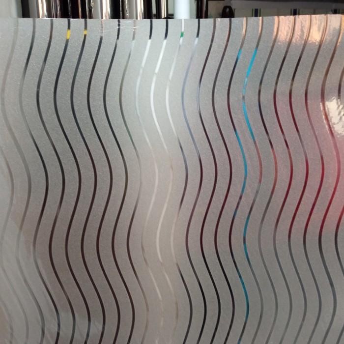 stiker kaca motif garis garis/sticker sandblast garis garis