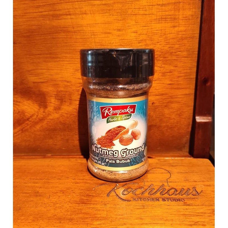 

TERLARIS Rempaku Nutmeg Ground Pala Bubuk 65 gram halal bubbuk pala READY STOCK